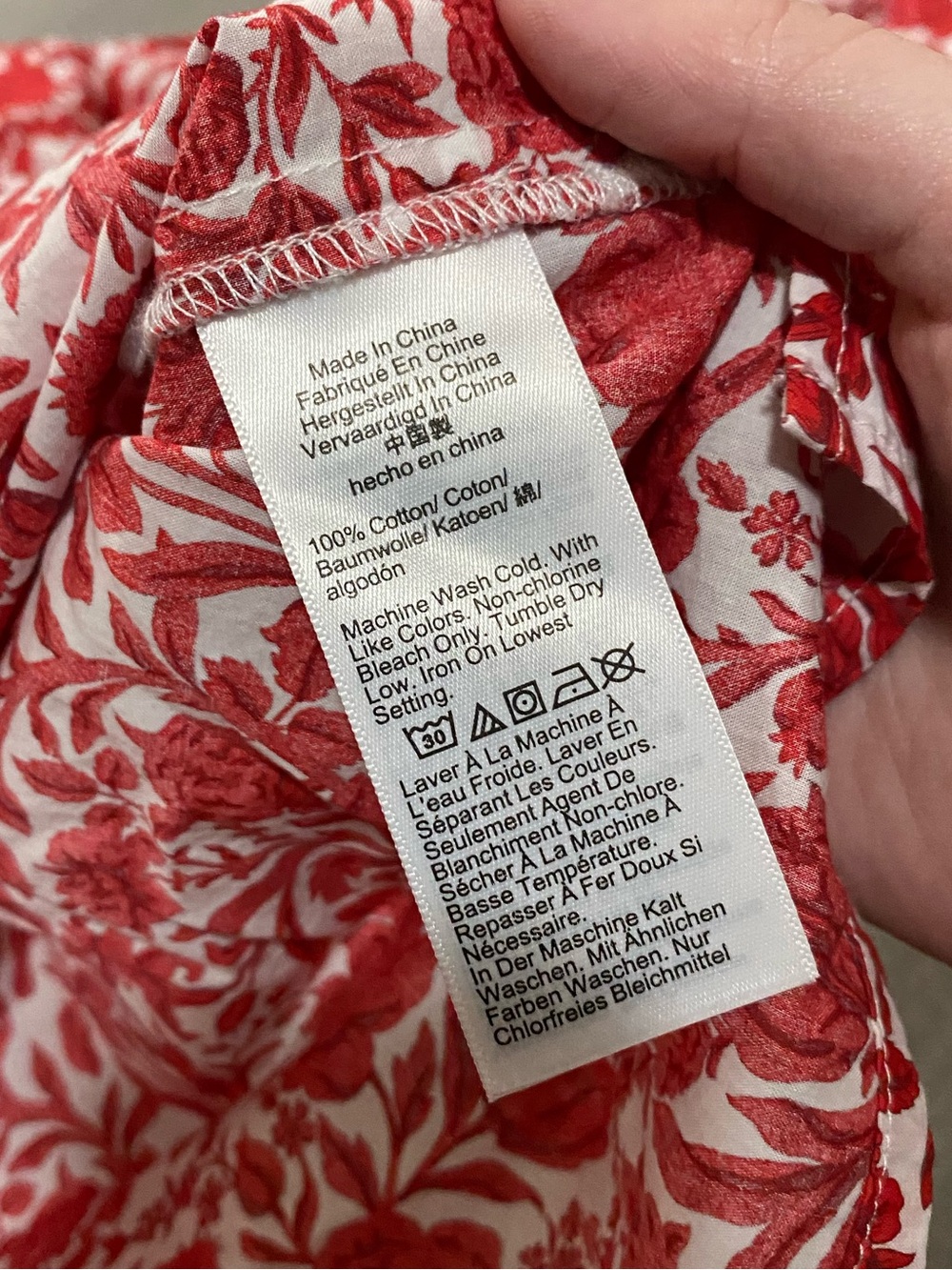 J. Crew Cropped Garcon Button Up Shirt in Liberty Sambourne Fabric Size 6 - Picture 7 of 10